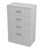 Szafki łazienkowe - Aqualine ZOJA/KERAMIA FRESH szafka dolna 50x78x29cm, biała z szufladami 50308 - miniaturka - grafika 1