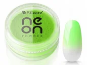 Ozdoby do paznokci - Silcare Efekt Dymu Neon Powder Green 3g - miniaturka - grafika 1