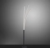 Lampy stojące - Leuchten Direkt Lampa stojąca LED Maja, 3-punktowa, czarna - miniaturka - grafika 1