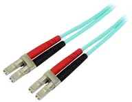 Kable komputerowe i do monitorów - StarTech com 15m OM3 LC to LC Multimode Duplex Fiber Optic Patch Cable - patch cable - 15 m - aqua A50FBLCLC15 - miniaturka - grafika 1