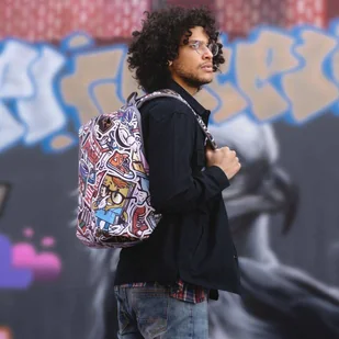 XD Design Plecak antykradzieżowy miejski XD Design Bobby Soft Art Art - graffiti P705.868 - Plecaki - miniaturka - grafika 20