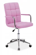 Krzesła obrotowe dla dzieci - Signal FOTEL OBROTOWY Q-022 RÓŻOWY - miniaturka - grafika 1