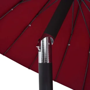 vidaXL Parasol ogrodowy na słupku aluminiowym, 270 cm, bordowy vidaXL - Parasole ogrodowe - miniaturka - grafika 5