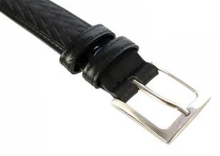 WIREX (PL) Pasek Skórzany Męski WIREX (PL) GŁADKI SZARFOWANY "BIEŻNIK" CZARNY 30 mm Skóra Licowa Extra - Paski WIREX (PL) Pasek Skórzany Męski WIREX (PL) GŁADKI SZARFOWANY "BIEŻNIK" CZARNY 30 mm Skóra Licowa Extra - Paski - miniaturka - grafika 3