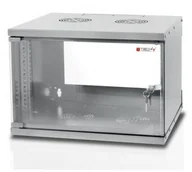 Szafy rack - Techly Szafka wisząca TechlyPro ECO 19" 6U/450 zmontowana, szara 022229 - miniaturka - grafika 1