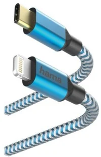 Hama Kabel Data Reflected USB Typ C Lightning 1.5 m Blue 001833110000 - Kable USB - miniaturka - grafika 2