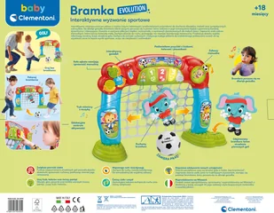 Clementoni Bramka dla maluszka 50705 50705 - Zabawki interaktywne dla dzieci - miniaturka - grafika 3