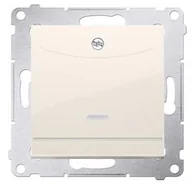Wyłączniki światła i elektryczne - Kontakt Kontakt_Simon Łącznik hotelowy podwójny z podświetleniem (moduł) krem Tylko do ramek S54 PREMIUM. Wymagane jest zastosowanie przekaźnika/stycznika DWH2.01/41 - miniaturka - grafika 1