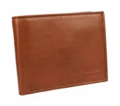 Portfele - PolskaGalanteria.pl Portfel Męski Skórzany PolskaGalanteria Skóra Cielęca Poziomy SKL I/R - miniaturka - grafika 1