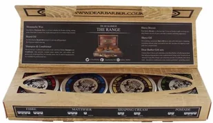 Dear Barber Mini Styling Collection mini zestaw pomad do włosów Fibre 20ml + Mattifier 20ml + Shaping Cream 20ml + Pomade 20ml 5014147000019 - Zestawy kosmetyków męskich - miniaturka - grafika 2