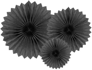 PartyDeco Rozeta wisząca "Classic Gold", czarne, 3 szt RPK19-010 - Gadżety dla niej i dla niego - miniaturka - grafika 5