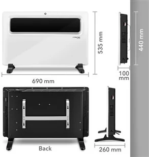 TROTEC Designerski konwektor TCH 1510 E - Nagrzewnice - miniaturka - grafika 2