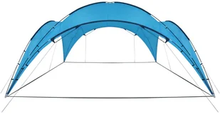 vidaXL Namiot imprezowy, łuk, 450x450x265 cm, jasnoniebieski - Namioty - miniaturka - grafika 7