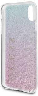 Guess Glitter Gradient etui do iPhone Xs / X Pink/Blue GUHCPXPCUGLPBL - Etui i futerały do telefonów - miniaturka - grafika 4