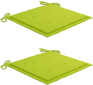 vidaXL Krzesła ogrodowe, 2 szt., jasnozielone poduszki, drewno tekowe! 3063263 - Fotele i krzesła ogrodowe - miniaturka - grafika 8