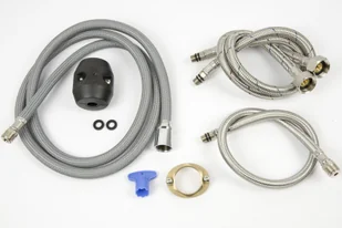 Corsan Bateria wannowa 3 otworowa CMB7542GL Lugo złota z wylewką i słuchawką prysznicową CMB7542GL - Baterie wannowe i prysznicowe - miniaturka - grafika 5