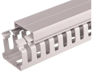 Hager Kanał grzebieniowy tehalit.BA7A 40x40, szary - Kanały kablowe - miniaturka - grafika 2