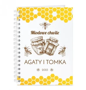 Murrano Przepiśnik kołonotatnik na przepisy z nadrukiem dla pary na ślub ro KZ-COOK-023 - Notesy i bloczki - miniaturka - grafika 3