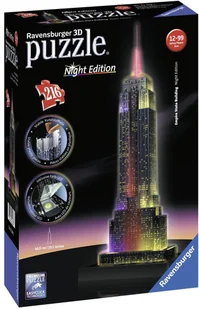Ravensburger Puzzle 3D Empire State Building nocą - Puzzle - miniaturka - grafika 3