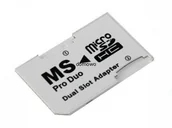 Akcesoria do Playstation - ADAPTER DUAL do kart MICRO SD / MS PRO DUO - miniaturka - grafika 1