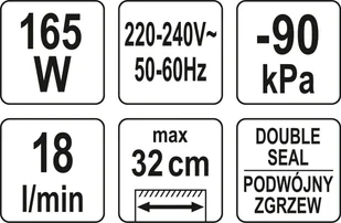 Lund PAKOWARKA PRÓŻNIOWA 165W MAX 32CM 70 DO 90KPA - Zgrzewarki do folii i pakowarki próżniowe - miniaturka - grafika 7