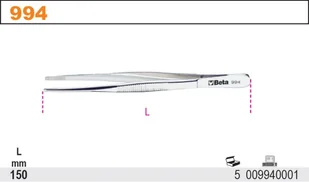 BETA PĘSETA PROSTA 999C - Pozostałe akcesoria kosmetyczne - miniaturka - grafika 6