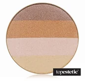 Pudry do twarzy - Jane Iredale Jane Iredale Quad Bronzers Puder prasowany rozświetlający - Wkład 8,5 g (kolor Moonglow) - miniaturka - grafika 1