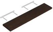 Półki na dokumenty - Domax Półka samowisząca wenge 118x23,5 cm VELANO - miniaturka - grafika 1
