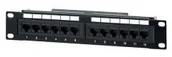 Pozostałe akcesoria sieciowe - Equip Patch Panel 12 port 1U kat5e czarny 10 208015 - miniaturka - grafika 1