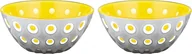 Miski i półmiski - Guzzini Miseczki na przekąski Le Murrine 12,5 cm szaro-żółte 2 szt. 279412141 - miniaturka - grafika 1