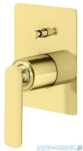 Kohlman Experience Gold zestaw prysznicowy złoty połysk QW210EGDQ30 | - Zestawy prysznicowe - miniaturka - grafika 4