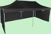Pawilony ogrodowe - Expodom Namiot ekspresowy 3x6m - aluminiowy, Czarny, 3 ściany boczne - miniaturka - grafika 1