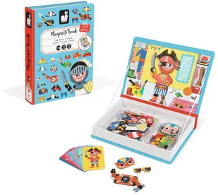 Janod Magnetyczna układanka Kostiumy Chłopiec Magnetibook, solution_bc3700217327194 - Układanki dla dzieci - miniaturka - grafika 8