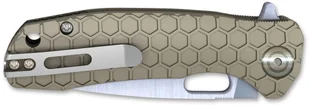 Honey badger Nóż Honey Badger Flipper D2 Medium Tan 01HO030 - Noże - miniaturka - grafika 2