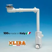 Syfony - Lira Syfon oszczędzający miejsce biały+rewizja+korek click-clack A.8274.04 - miniaturka - grafika 1