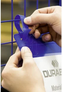 Durable Kieszeń magazynowa z paskami montażowymi Durable A4 pozioma 50 szt. 175107 - Artykuły do ekspozycji w sklepie - miniaturka - grafika 2