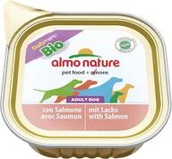 Mokra karma dla psów - Almo Nature Daily Menu BIO Dog Łosoś szalka 6x100g - miniaturka - grafika 1