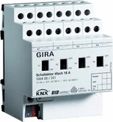 Wyłączniki światła i elektryczne - Gira 100400 Aktor przełączający 4-krotny 16 A KNX EIB REG 100400 - miniaturka - grafika 1