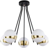 Lampy sufitowe - Jupiter 1710 - Żyrandol ELFA 5xE14/40W/230V mosiądz - miniaturka - grafika 1