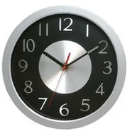 Zegary - Atrix Zegar srebrny z aluminiową tarczą ATE2302AM - miniaturka - grafika 1