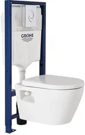 Stelaże i zestawy podtynkowe do WC - Grohe Zestaw podtynkowy WC Serel z miską bezkołnierzową i wolnoopadającą deską 39583000 - miniaturka - grafika 1