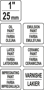 Yato Pędzel angielski płaski dwukomponentowy WR 1" YT-54550 - Pędzle - miniaturka - grafika 3