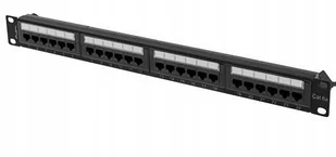 Lanberg Patch panel 24 port 1U kat.6A czarny PPUA-1024-B - Szafy rack - miniaturka - grafika 4