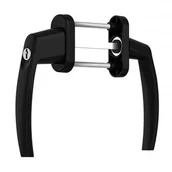 Klamki - Medos Klamka balkonowa z kluczykiem dwustronna Czarna RAL9005 CF85-4732A_20210901140828 - miniaturka - grafika 1