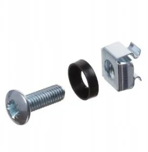 Śruba Montażowa Rack (czarna Podkładka Z Kołnierze - Pozostałe akcesoria sieciowe - miniaturka - grafika 2