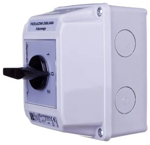 Spamel ŁK25R OB2 Łącznik krzywkowy w obudowie 1-0-2 (3 - biegunowy) ŁK25R-3.8380 - Wyłączniki światła i elektryczne - miniaturka - grafika 2