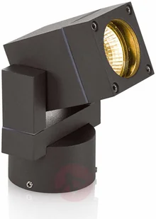 Lampenwelt com Spot zewnętrzny Kavuna, ciemnoszary IP65 kanciasty - Lampy ogrodowe - miniaturka - grafika 5