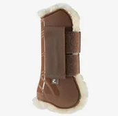 Akcesoria jeździeckie - Horze Ochraniacze z futerkiem przody CALIBER - brown robe 19257 - miniaturka - grafika 1