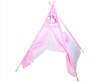 Namiot z różowym jednorożcem wigwam Tipi ZA3555 - Namioty i tipi dla dzieci - miniaturka - grafika 4