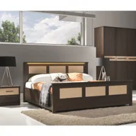 Łóżka - Stolwit Łóżko CREMONA płytowe Rozmiar 160x200 Pojemnik Z pojemnikiem Kolory łóżek Dąb Sonoma jasny - miniaturka - grafika 1